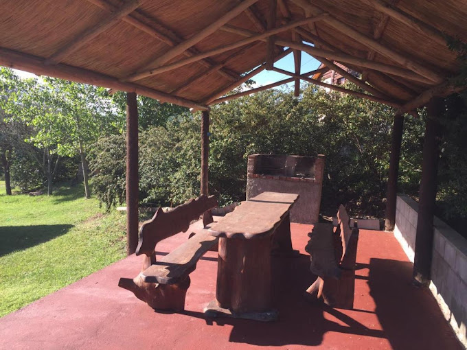 Galería con parrilla